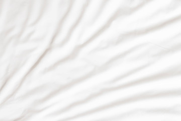 Close up of bedding White sheets with copy space.