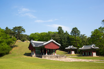 Fototapeta na wymiar Paju Three Royal Tombs is a royal tomb of the Joseon Dynasty.
