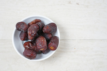 dates fruit with copyspace 
