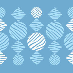 Trendy seamless pattern designs. Circles and squares with Zebra stripes. Vector geometric background. Can be used for wallpaper, textile, invitation card, wrapping, web page background.