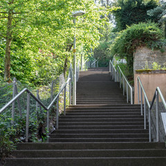Stuttgarter Treppen (Stäffele), im Frühling