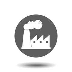 Factory icon. Vector symbol stock illustration web.