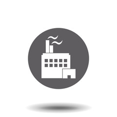 Factory icon. Vector symbol stock illustration web.