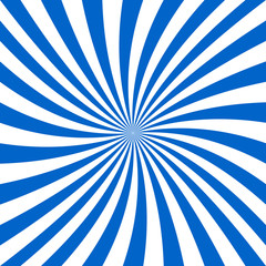 Blue and white spiral design background