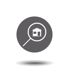 search house, icon. One of set web icons