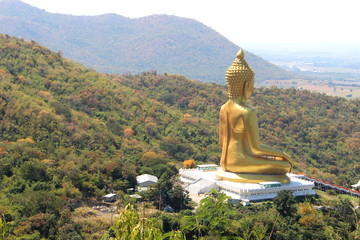 Travelling at Wat Khao Wongphrachan, Lopburi Province, Thailand