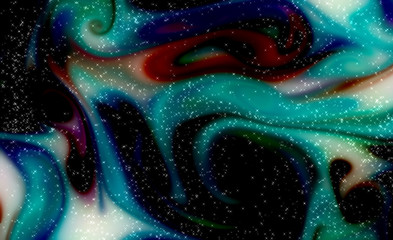 Magic space texture, pattern, looks like colorful smoke with beautiful little stars. Looks like night sky with stars.