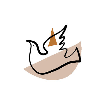 recommend clip art: Modern ink sketch with abstract shapes. Vector Clip Art