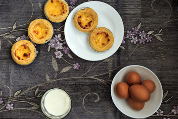 Delicious egg tarts