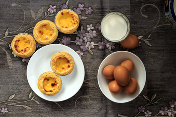 Delicious egg tarts