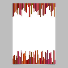 Blank brochure template from vertical stripes - blank vector page background graphic design