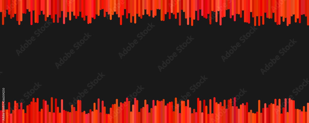 Poster abstract banner background template design - horizontal vector illustration from vertical lines in r