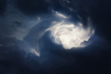Fototapeta na wymiar Background of dramatic Storm Clouds