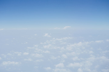 Aerial view of blue sky and clouds 