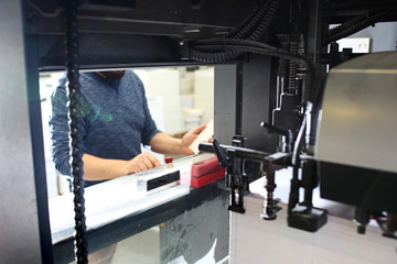 Printer. The printer supports the control panel, supervises the printing process
