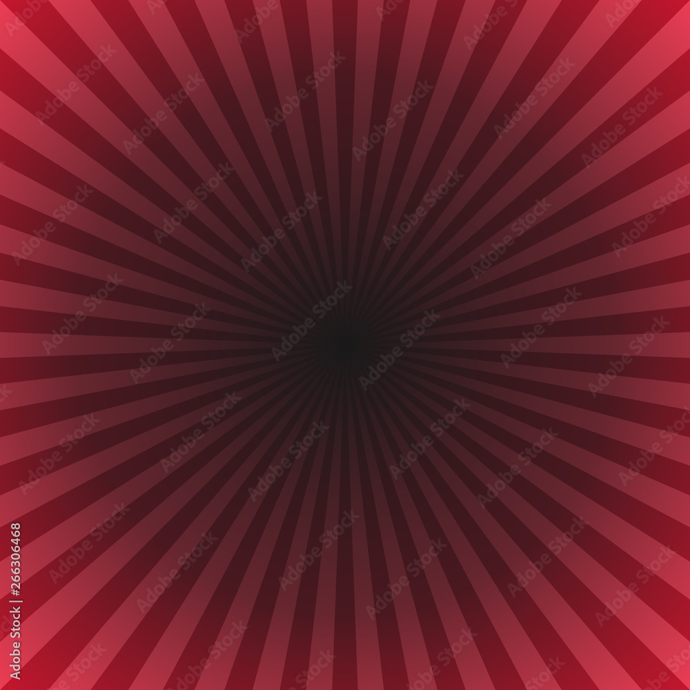 Poster dark red dynamic ray burst background - gradient vector design