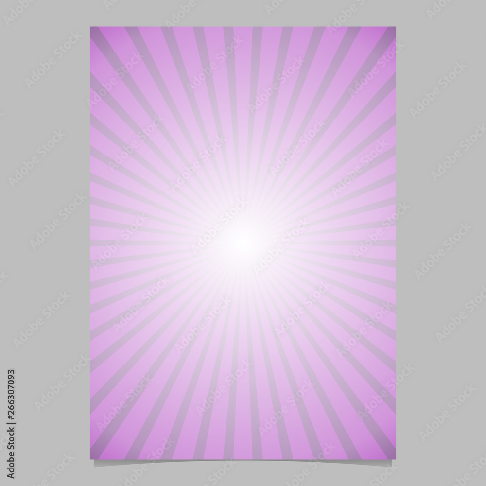 Poster star burst flyer background template - vector document background