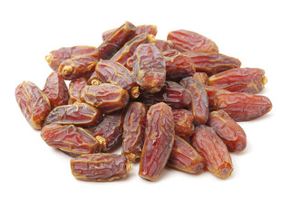 Dates on white background