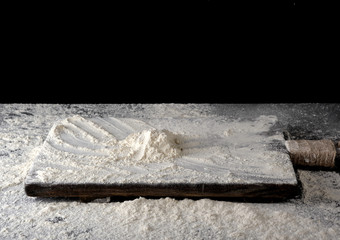 bunch of white wheat flour