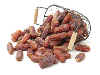 Dates on white background