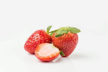 Shoot strawberries up close