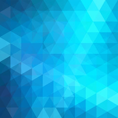 Abstract vector background with triangles. Blue geometric vector illustration. Creative design template.