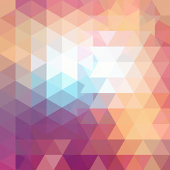 Abstract geometric style background. Beige, purple colors. Vector illustration
