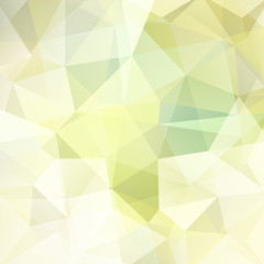 Fototapeta na wymiar Abstract polygonal vector background. Geometric vector illustration. Creative design template. Pastel green, white colors.