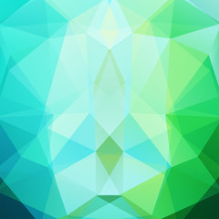 Fototapeta na wymiar Polygonal vector background. Can be used in cover design, book design, website background. Vector illustration. Blue, green colors.