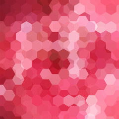 Background of red, pink geometric shapes. Mosaic pattern. Vector EPS 10. Vector illustration