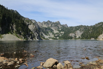 Lake and Background Mountain
