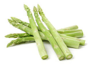 Asparagus on a white background