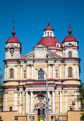 Fototapeta na wymiar Church of St. Peter and Paul i Vilnius