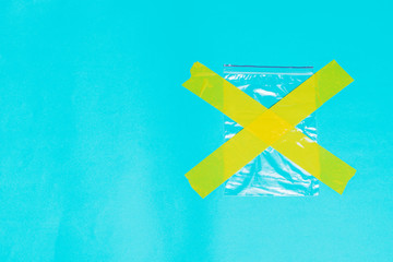 Plastic bag. zero waste.Social advertising