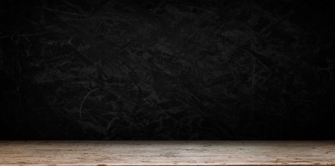 background barrel and worn old table of wood