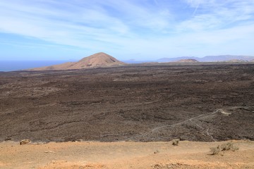mer de lave de Lanzarote