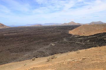 mer de lave de Lanzarote