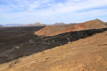 mer de lave de Lanzarote