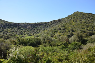 Fototapeta na wymiar Scenic landscape of west Sardinia 