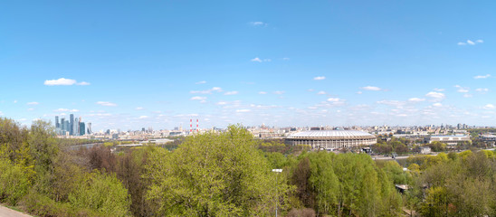 Obraz premium Panorama of the city of Moscow