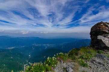 白馬岳 白馬村風景