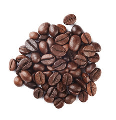 coffee beans isolated on white background