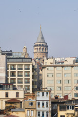 Istanbul skyline and Bosphorus view from Turkey