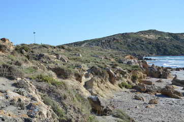 Fototapeta premium Wonderful beaches near Tharros at Sinis
