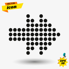 arow flat icon illustration. arow isolated sign. arow vector illustration