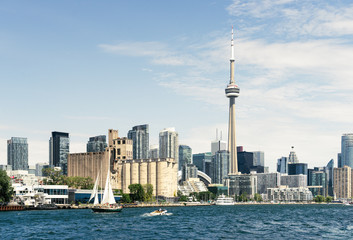 Obraz premium Toronto waterfront skyline looking east