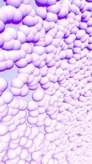 3d rendering picture of pink balls. Abstract wallpaper and background. 3D illustration