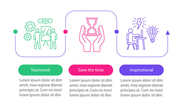 Professional Success Factors Vector Infographic Template