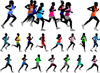 runners silhouettes collection