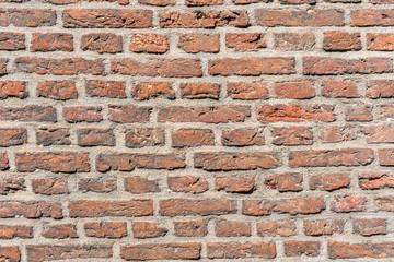 red brick wall texture grunge background,  may use for interior design